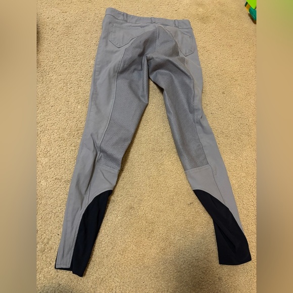 HONEY FULL GRIP GREY I RIDING BREECHES LAGUSO SIZE XS - Picture 11 of 16